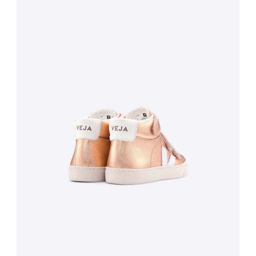 Veja ESPLAR MID CHROMEFREE Kids' High Tops Gold | NZ 697KOR